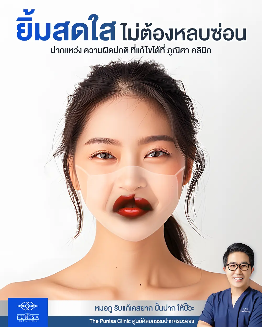 ยิ้มกว้าง Punisa Clinic