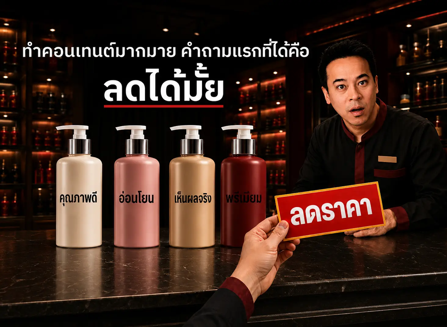 ทำคอนเทนต์มากมาย แต่ลูกค้ายังถามลดราคา เพราะแบรนด์ยังไม่แตกต่างชัดพอ
